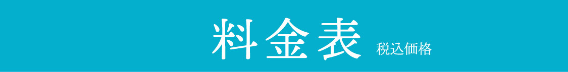 料金表